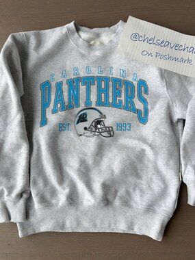 Vintage Carolina Panthers Football Sweatshirt, Retro NFL Panthers Football Shirt